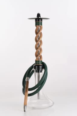 Snake Hookah Spiral Walnut Green — загальний вигляд