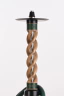 Snake Hookah Spiral Walnut Green — верхнє кільце та спіраль зблизька